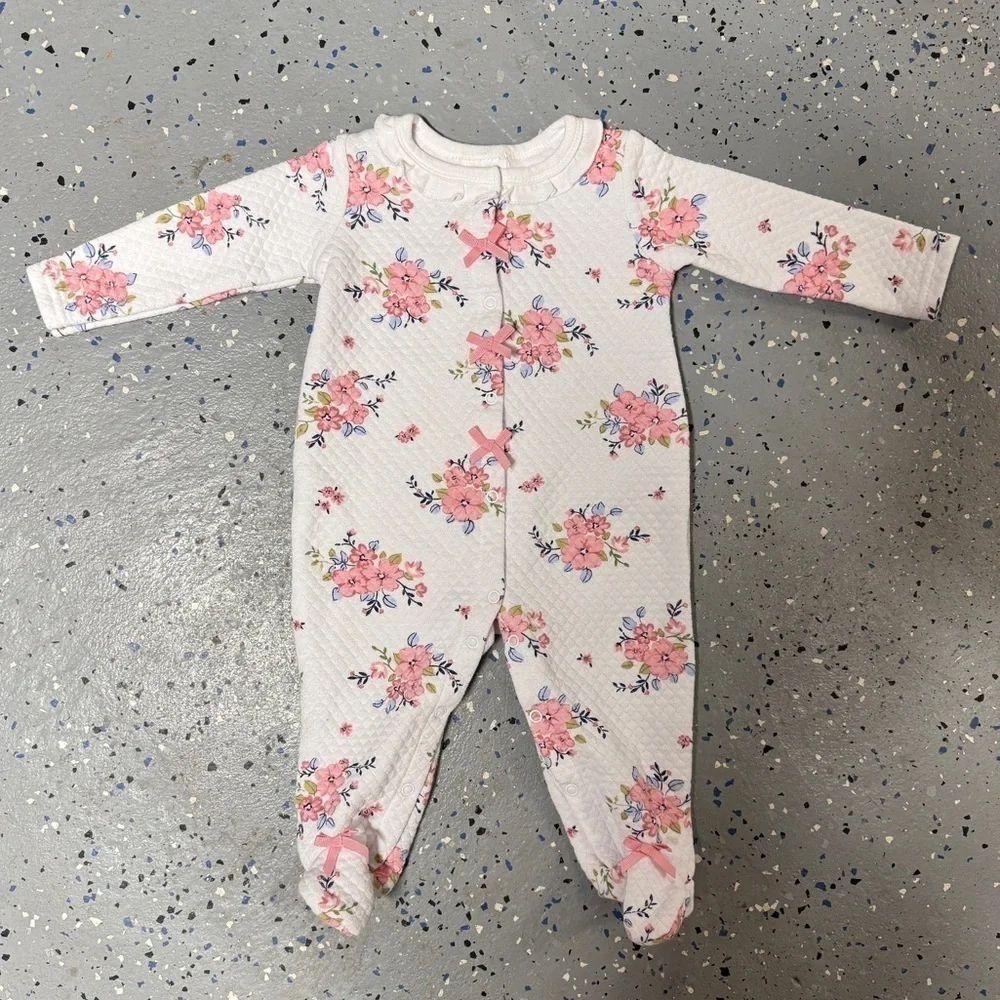 Laura Ashley Floral Baby Onesie